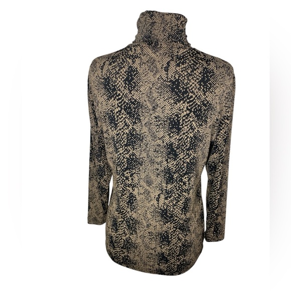 Susan Lawrence Vintage Snake Skin Turtleneck Top Size M Good Used Condition - Picture 3 of 5